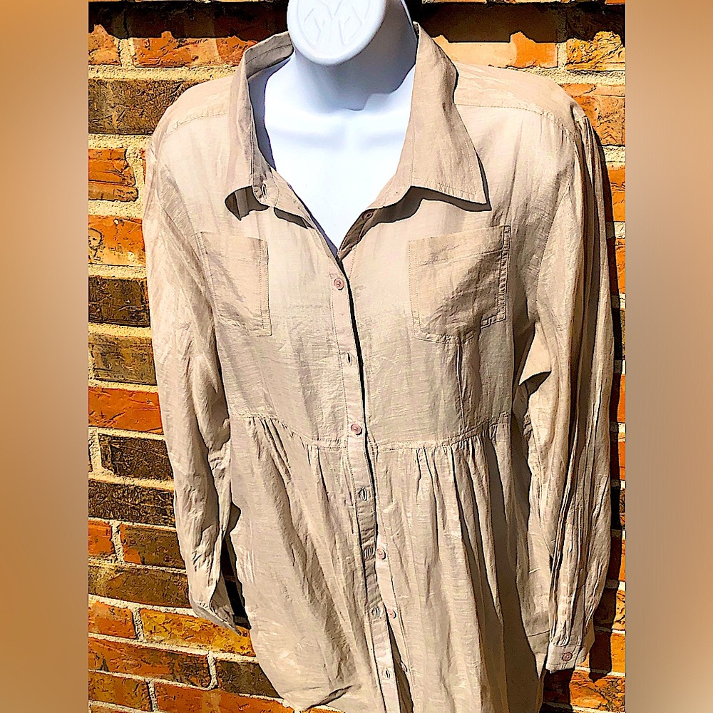 K. Jordan Lightweight Tunic Of Cotton And Silk . Woman’s Size Large
